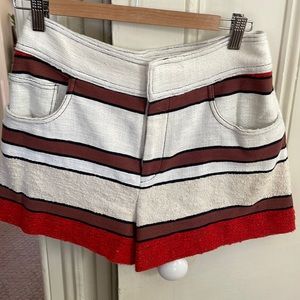 Derek Lam Striped linen shorts